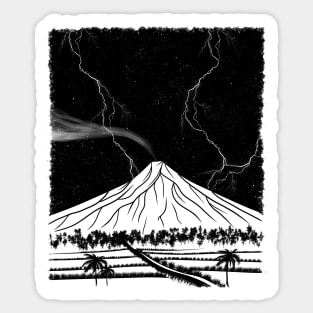 Mayon Volcano Eruption Sticker